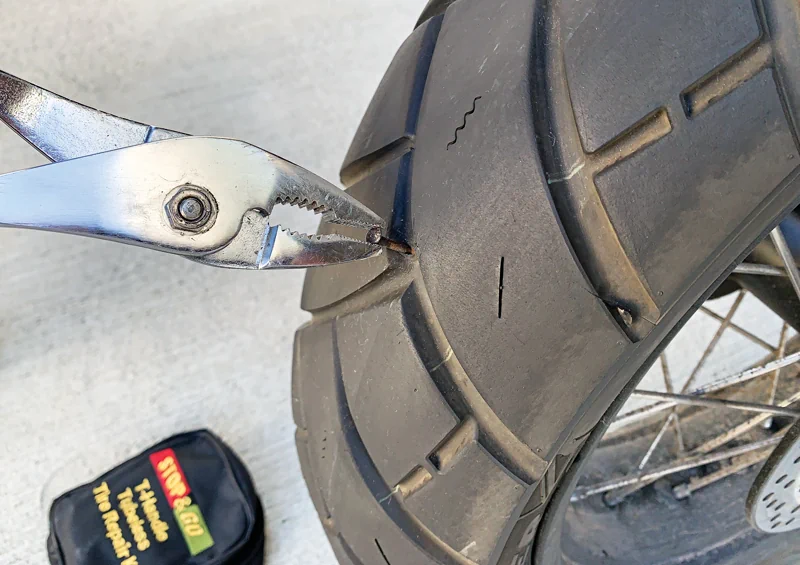 Tyre with Nail Tyre with Nail