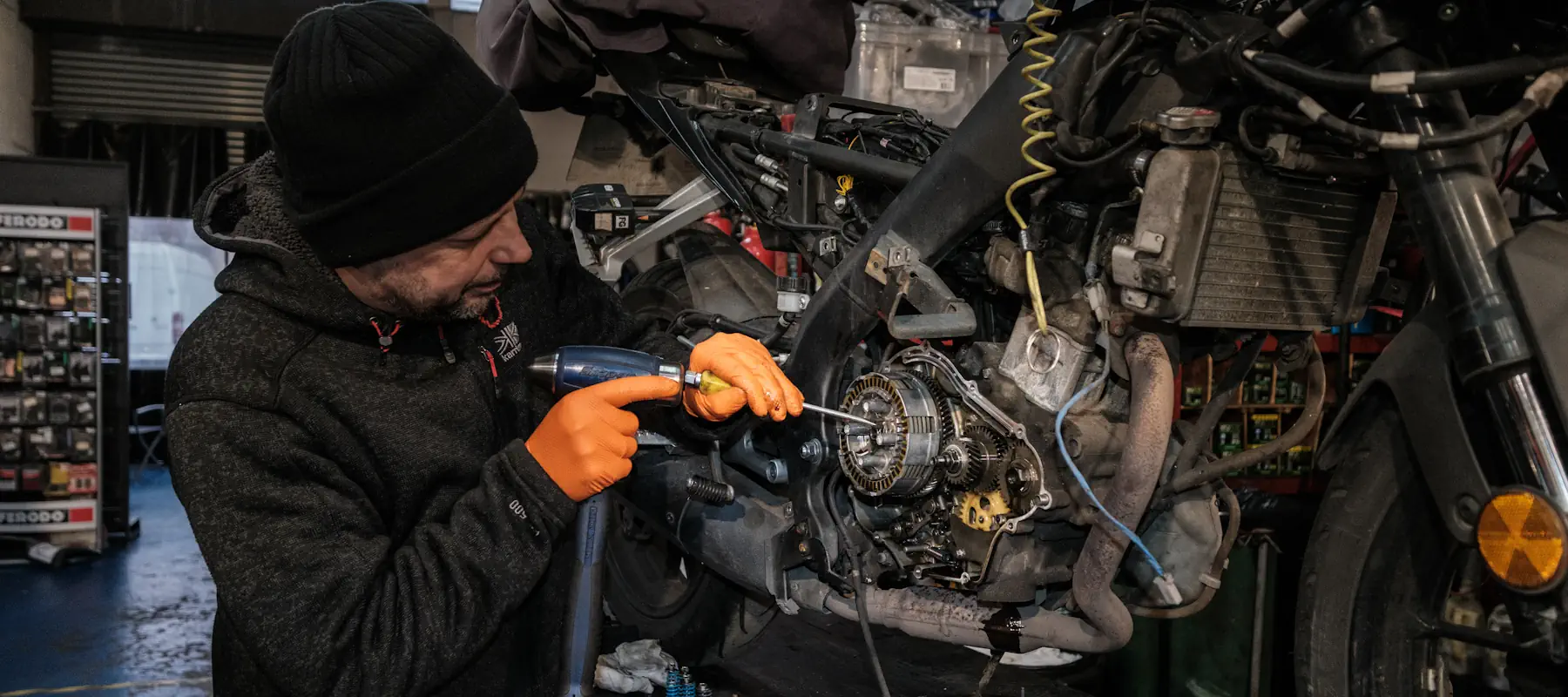 Technician Changing Clutch